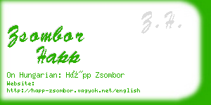 zsombor happ business card